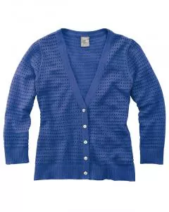 HempAge Hanf Jäckchen - Farbe cornflower aus Hanf und Bio-Baumwolle
