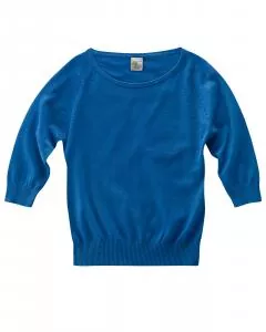 HempAge Hanf Pullover - Farbe cornflower aus Hanf und Bio-Baumwolle