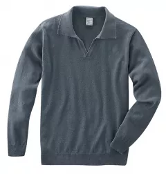 HempAge Hanf Pullover - Farbe graphit aus Hanf und Bio-Baumwolle