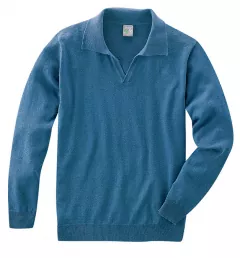 HempAge Hanf Pullover - Farbe sea aus Hanf und Bio-Baumwolle