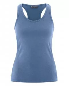 HempAge Hanf Yoga Top - Farbe blueberry aus Bio-Baumwolle und Hanf