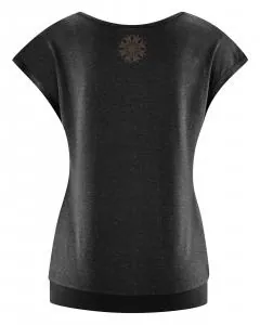 HempAge Hanf Yoga T-Shirt - Farbe black aus Hanf und Bio-Baumwolle