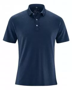 HempAge Hanf Poloshirt - Farbe navy aus Hanf und Bio-Baumwolle