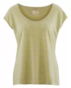HempAge Hanf T-Shirt Sally - Farbe apple / clearsky / natur aus Hanf und Bio-Baumwolle