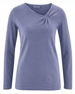 HempAge Hanf Langarmshirt - Farbe lavender aus Hanf und Bio-Baumwolle