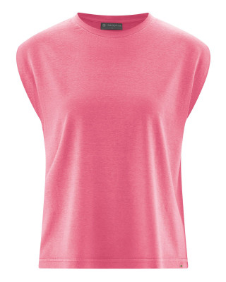 HempAge Hanf Top - Farbe hibiscus aus Hanf und Bio-Baumwolle