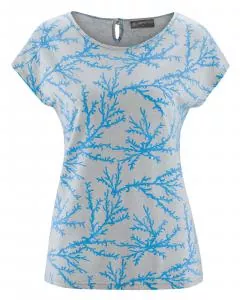 HempAge Hanf Korallen T-Shirt - Farbe topaz aus Hanf und Bio-Baumwolle