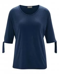 HempAge Hanf Halbarm T-Shirt - Farbe navy aus Hanf und Bio-Baumwolle