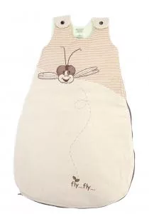 Hanf-Schlafsack "Fly Fly" für Babys - 6-12 Monate aus Hanf und Bio-Baumwolle