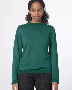 HempAge Wollpullover - Farbe spruce aus Wolle und Bio-Baumwolle