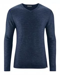 HempAge Hanf Pullover - Farbe navy aus Wolle und Bio-Baumwolle