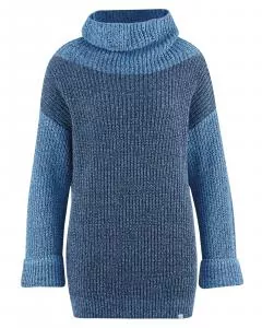 HempAge Hanf Rollkragenpullover - Farbe dark / heaven aus Hanf und Bio-Baumwolle