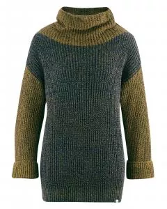 HempAge Hanf Rollkragenpullover - Farbe navy / peanut aus Hanf und Bio-Baumwolle