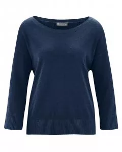 HempAge Hanf Sommerpullover - Farbe navy aus Hanf und Bio-Baumwolle