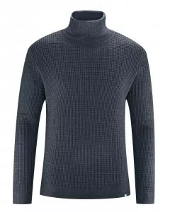 HempAge Hanf Rollkragenpullover - Farbe dark aus Hanf und Bio-Baumwolle