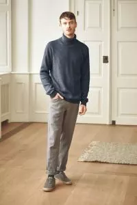HempAge Hanf Rollkragenpullover - Farbe dark aus Hanf und Bio-Baumwolle