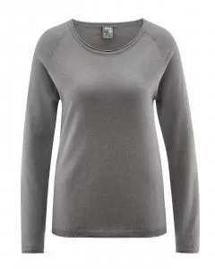 HempAge Hanf Raglan Pullover - Farbe taupe aus Hanf und Bio-Baumwolle