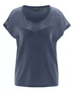 HempAge Hanf Strickshirt - Farbe wintersky aus Hanf und Bio-Baumwolle