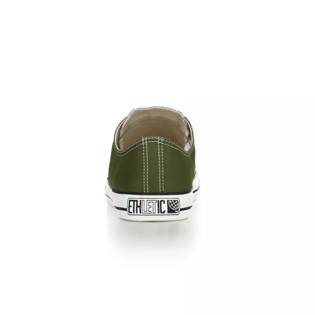 Ethletic Sneaker vegan LoCut Classic - Farbe camping green / white aus Bio-Baumwolle Ethletic Sneaker vegan LoCut Classic - Farbe camping green / white aus Bio-Baumwolle
