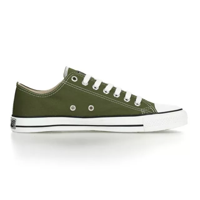 Ethletic Sneaker vegan LoCut Classic - Farbe camping green / white aus Bio-Baumwolle Ethletic Sneaker vegan LoCut Classic - Farbe camping green / white aus Bio-Baumwolle