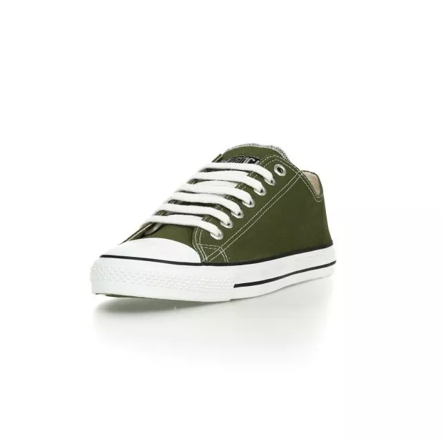 Ethletic Sneaker vegan LoCut Classic - Farbe camping green / white aus Bio-Baumwolle Ethletic Sneaker vegan LoCut Classic - Farbe camping green / white aus Bio-Baumwolle