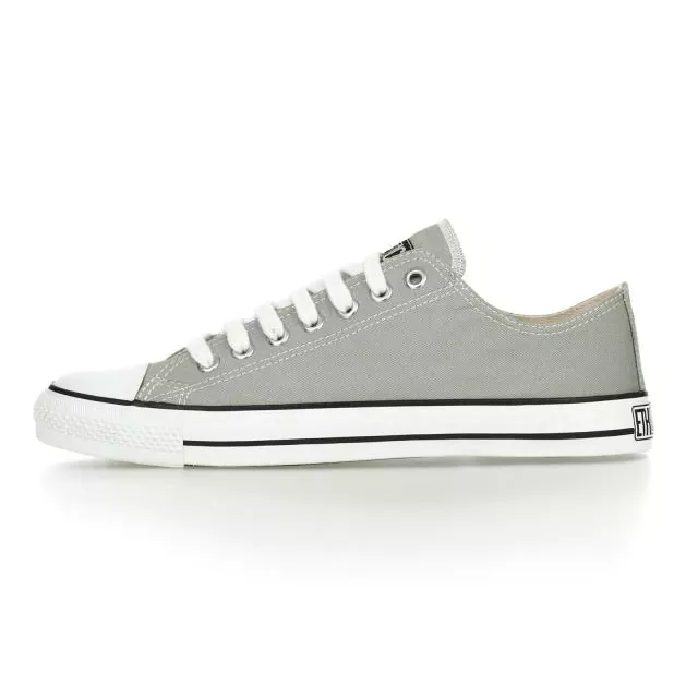 Ethletic Sneaker vegan LoCut Classic - Farbe urban grey / white aus Bio-Baumwolle