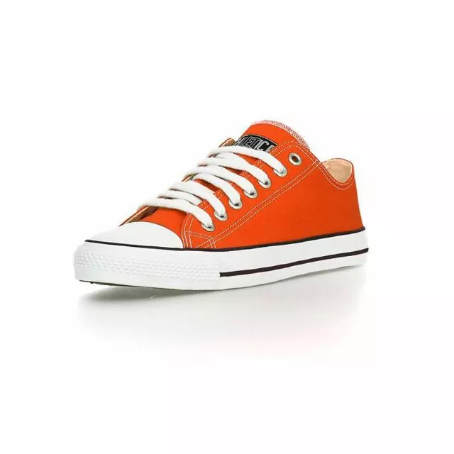 Ethletic Sneaker vegan LoCut Classic - Farbe mandarin / white aus Bio-Baumwolle