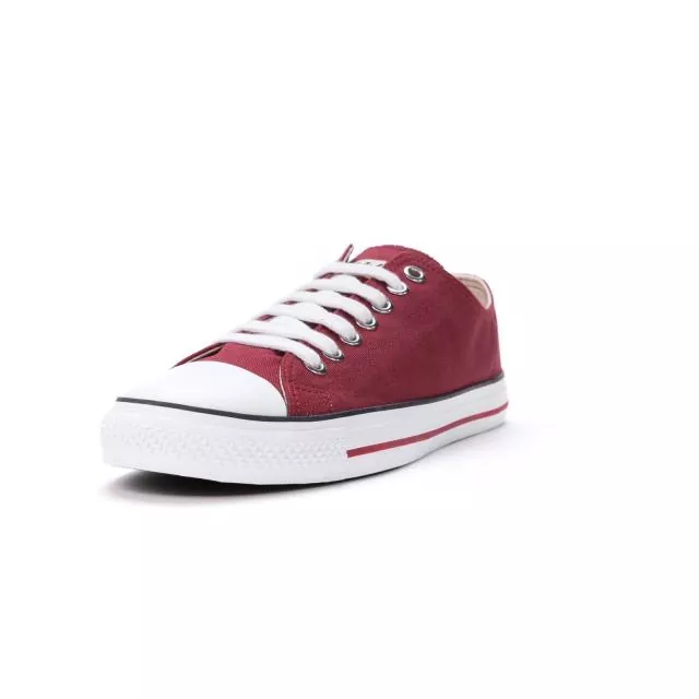 Ethletic Sneaker vegan LoCut Collection 19 - Farbe true blood / white aus Bio-Baumwolle