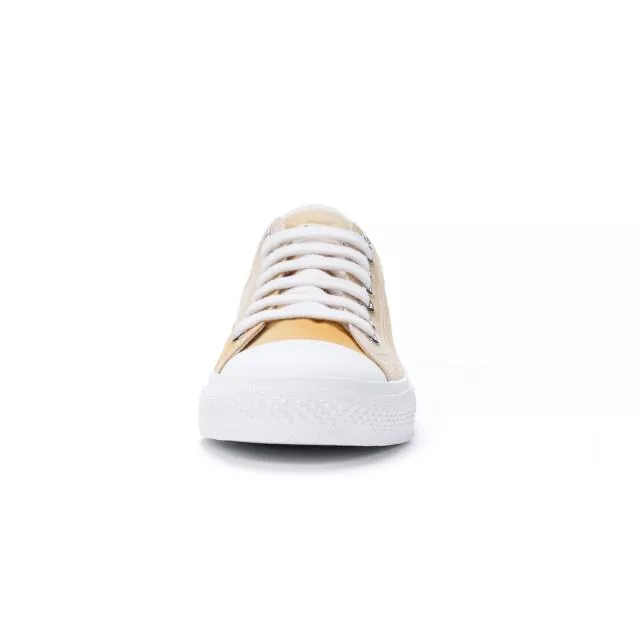 Ethletic Sneaker vegan LoCut Collection 19 - Farbe golden shine / white aus Bio-Baumwolle