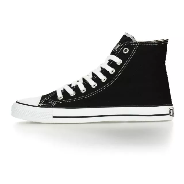 Ethletic Sneaker vegan HiCut Classic - Farbe jet black / white aus Bio-Baumwolle