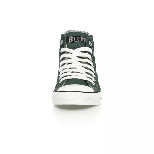 Ethletic Sneaker vegan HiCut Classic - Farbe reseda green / white aus Bio-Baumwolle