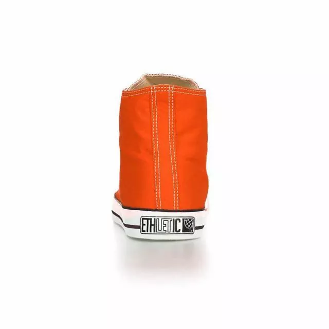 Ethletic Sneaker vegan HiCut Classic - Farbe mandarin / white aus Bio-Baumwolle Ethletic Sneaker vegan HiCut Classic - Farbe mandarin / white aus Bio-Baumwolle