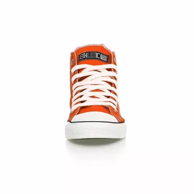 Ethletic Sneaker vegan HiCut Classic - Farbe mandarin / white aus Bio-Baumwolle Ethletic Sneaker vegan HiCut Classic - Farbe mandarin / white aus Bio-Baumwolle