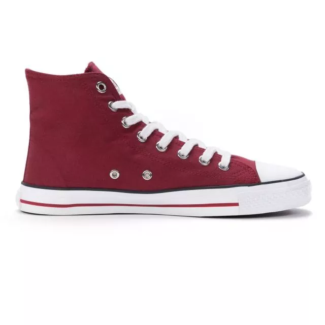 Ethletic Sneaker vegan HiCut Collection 19 - Farbe true blood / white aus Bio-Baumwolle Ethletic Sneaker vegan HiCut Collection 19 - Farbe true blood / white aus Bio-Baumwolle