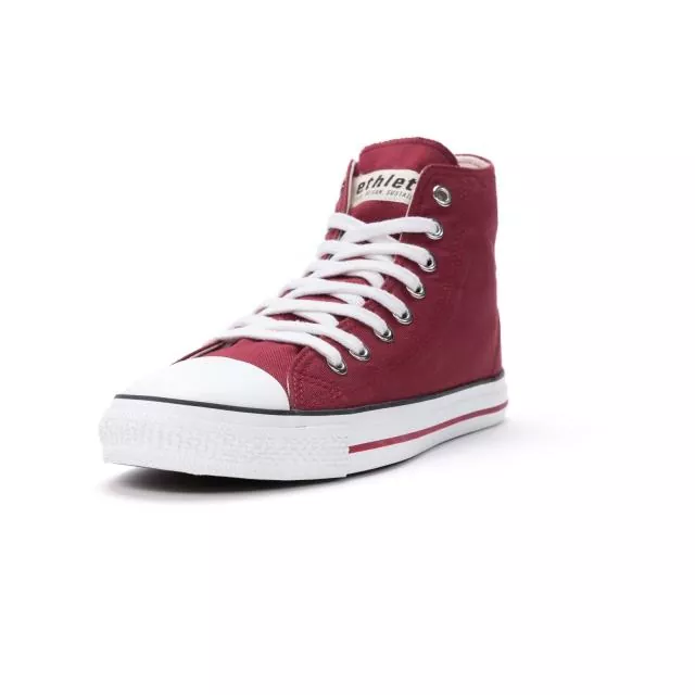 Ethletic Sneaker vegan HiCut Collection 19 - Farbe true blood / white aus Bio-Baumwolle Ethletic Sneaker vegan HiCut Collection 19 - Farbe true blood / white aus Bio-Baumwolle
