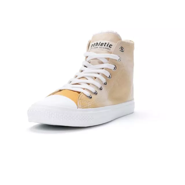 Ethletic Sneaker vegan HiCut Collection 19 - Farbe golden shine / white aus Bio-Baumwolle Ethletic Sneaker vegan HiCut Collection 19 - Farbe golden shine / white aus Bio-Baumwolle