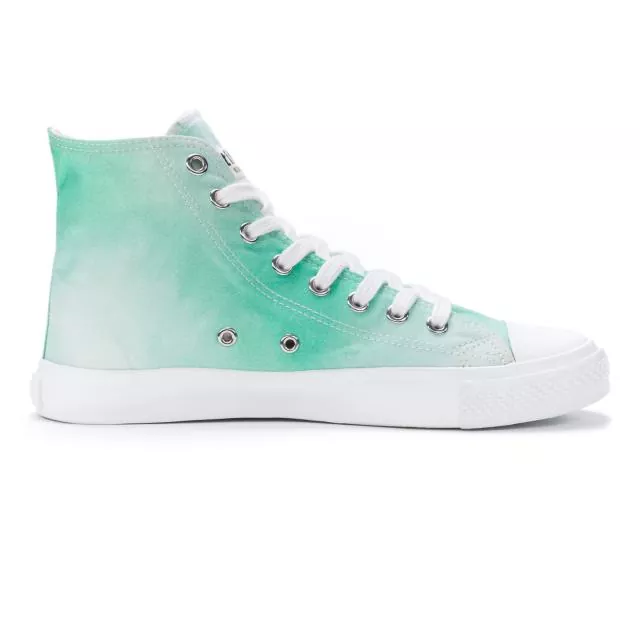Ethletic Sneaker vegan HiCut Collection 19 - Farbe under water / white aus Bio-Baumwolle Ethletic Sneaker vegan HiCut Collection 19 - Farbe under water / white aus Bio-Baumwolle