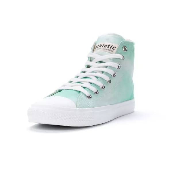 Ethletic Sneaker vegan HiCut Collection 19 - Farbe under water / white aus Bio-Baumwolle