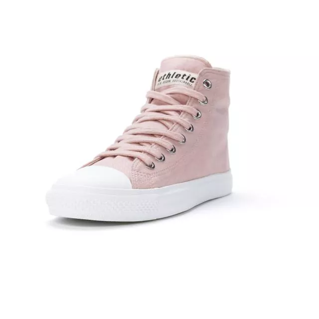 Ethletic Sneaker vegan HiCut Collection 19 - Farbe sea shell / white aus Bio-Baumwolle Ethletic Sneaker vegan HiCut Collection 19 - Farbe sea shell / white aus Bio-Baumwolle