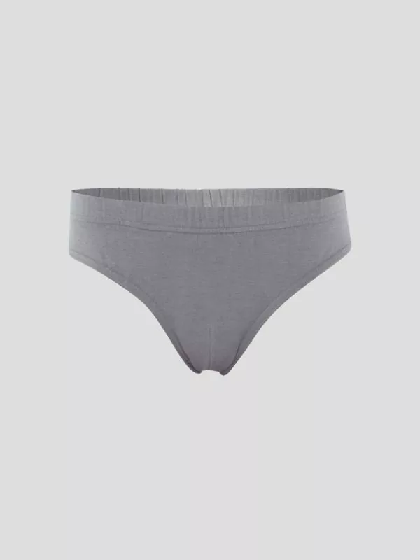 Hanf Herren klassischer Slip - Farbe steel grey aus Hanf und Bio-Baumwolle