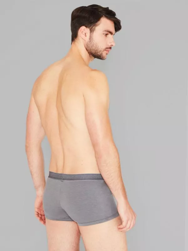 Hanf klassische Boxer Shorts - Farbe steel grey aus Hanf und Bio-Baumwolle