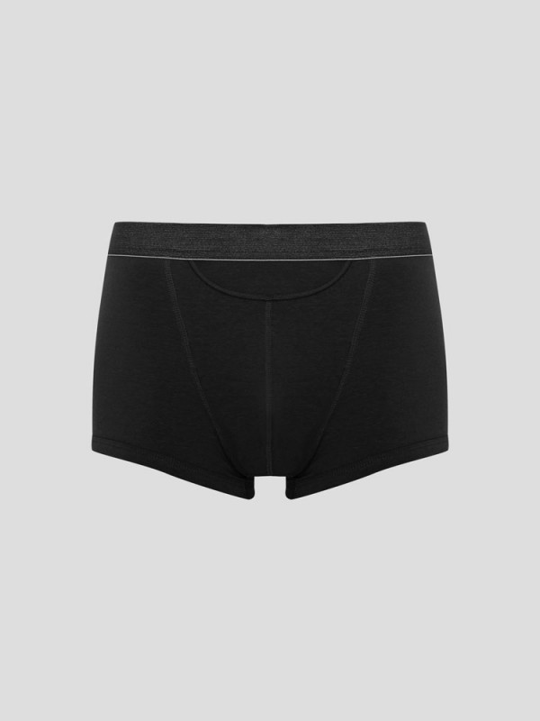 Hanf klassische Boxer Shorts - Farbe black aus Hanf und Bio-Baumwolle
