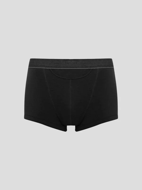 Hanf klassische Boxer Shorts - Farbe black aus Hanf und Bio-Baumwolle
