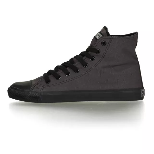 Ethletic Sneaker vegan HiCut Classic - Farbe pewter grey / black aus Bio-Baumwolle Ethletic Sneaker vegan HiCut Classic - Farbe pewter grey / black aus Bio-Baumwolle