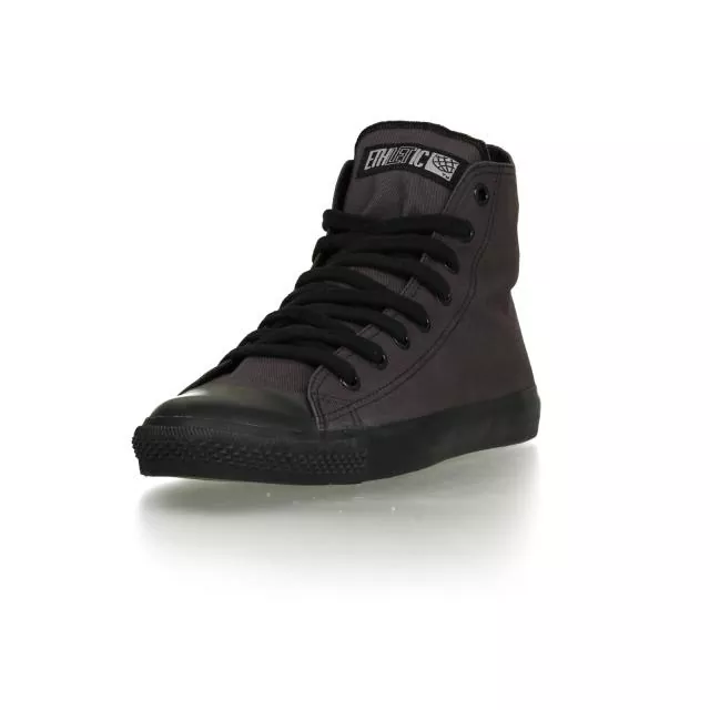 Ethletic Sneaker vegan HiCut Classic - Farbe pewter grey / black aus Bio-Baumwolle