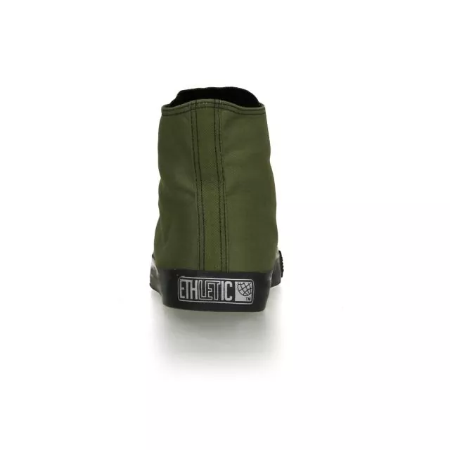 Ethletic Sneaker vegan HiCut Classic - Farbe camping green / black aus Bio-Baumwolle Ethletic Sneaker vegan HiCut Classic - Farbe camping green / black aus Bio-Baumwolle