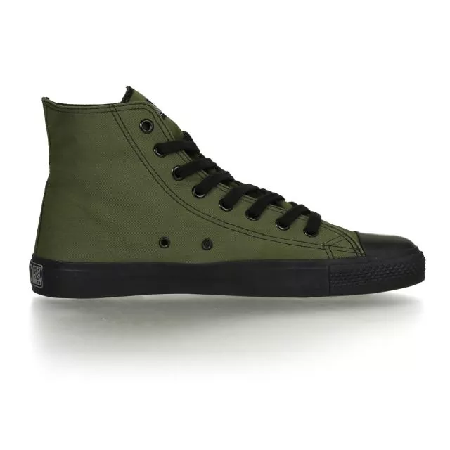 Ethletic Sneaker vegan HiCut Classic - Farbe camping green / black aus Bio-Baumwolle Ethletic Sneaker vegan HiCut Classic - Farbe camping green / black aus Bio-Baumwolle