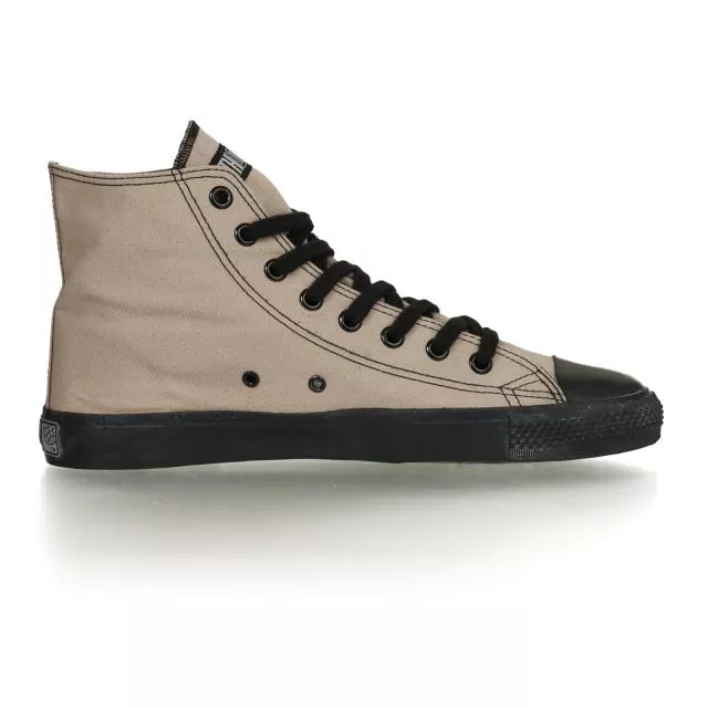 Ethletic Sneaker vegan HiCut Classic - Farbe moon rock grey / black aus Bio-Baumwolle