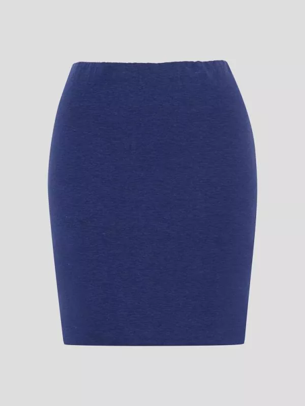 Hanf Damen Slim Skirt ISA - Farbe marine blue aus Hanf und Bio-Baumwolle Hanf Damen Slim Skirt ISA - Farbe marine blue aus Hanf und Bio-Baumwolle