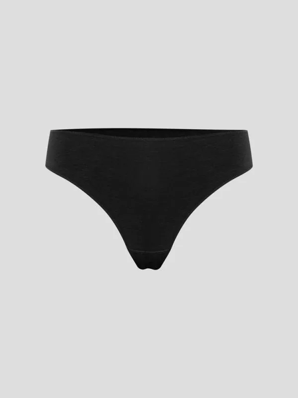 Hanf Damen klassischer Slip (nahtlos) - Farbe black aus Hanf und Bio-Baumwolle Hanf Damen klassischer Slip (nahtlos) - Farbe black aus Hanf und Bio-Baumwolle